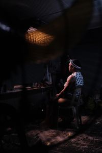 Yumi sits for an interview with Mariana van Zeller in the Philippines. (National Geographic for Disney)
