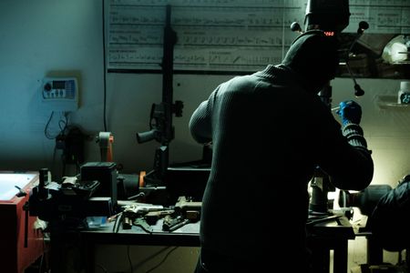 Tony builds ghost guns in a Northern California location. (National Geographic for Disney)