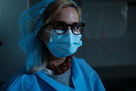 Mariana van Zeller during an interview about donor bodies. (National Geographic for Disney)