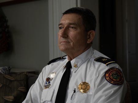 Now a District Fire Chief, Paul Hellmers was an New Ooreans Fire Department Captain when Hurricane Katrina hit the city in 2005. Along with fellow Captain Joe Fincher, he appears to have been the first to have reported and documented a breach in the levees from atop their Katrina HQ. A long distance runner and triathlete, Hellmers later ran an unofficial rescue operation, swimming out into the dying storm to commandeer boats and quickly organize his crew to use their skillset to rescue people from attics, or shuttle evacuees. With emotional accounts of survivors and immersive archival footage, National Geographic's Hurricane Katrina: Race Against Time reveals Hurricane Katrina as a disaster that was anything but natural. (National Geographic)