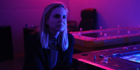 Mariana van Zeller interviews B in his hidden gambling location. (National Geographic for Disney)