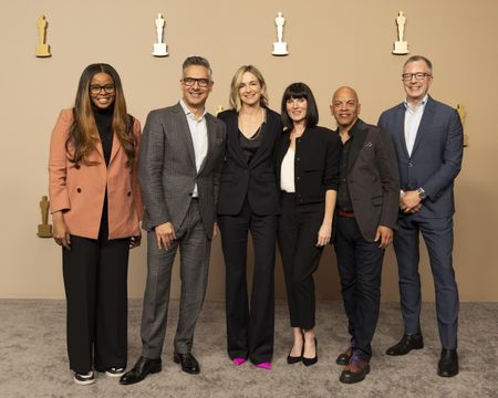 JACQUELINE COLEY, RAJ KAPOOR (EXECUTIVE PRODUCER & SHOWRUNNER), MOLLY MCNEARNEY (EXECUTIVE PRODUCER), KATY MULLAN (EXECUTIVE PRODUCER), RICKEY MINOR (MUSIC DIRECTOR), BILL KRAMER (CEO, ACADEMY OF MOTION PICTURE ARTS AND SCIENCES)