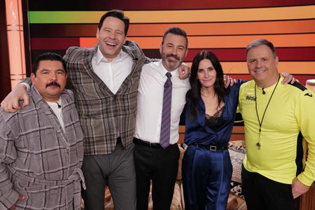 GUILLERMO RODRIGUEZ, IKE BARINHOLTZ, JIMMY KIMMEL, COURTENEY COX, SAL IACONO