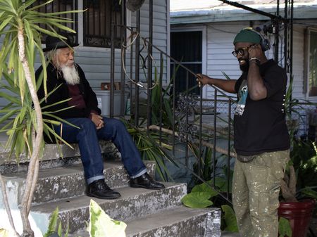 When Hurricane Katrina hit in 2005, Malik Rahim was a West Bank, an Algiers Point resident. He recounts his experience while being interviewed for the production of National Geographic's Hurricane Katrina: Race Against Time. With emotional accounts of survivors and immersive archival footage, the series reveals Hurricane Katrina as a disaster that was anything but natural. (National Geographic)