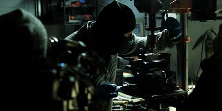 Tony builds ghost guns in a Northern California location. (National Geographic for Disney)