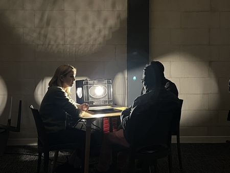 Mariana van Zeller interviews Chris and Max. (National Geographic for Disney)