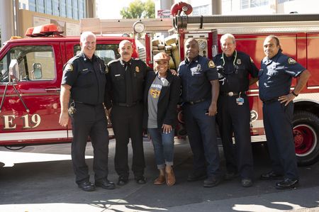 LOUIE CHERKO (MANAGER, EMERGENCY SERVICES & STUDIO FIRE CHIEF, THE WALT DISNEY COMPANY), YVETTE NICOLE BROWN (VOICE OF FAYE FIRESON)