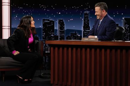 SALMA HAYEK PINAULT, JIMMY KIMMEL