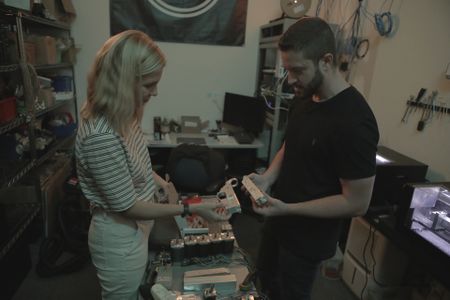 Mariana van Zeller (L) and Cody Wilson discuss 3D printed firearms. (Credit: National Geographic)