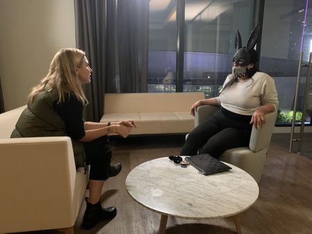 Mariana van Zeller interviews the 'Queen of Poker' in a Los Angeles location. (National Geographic for Disney)