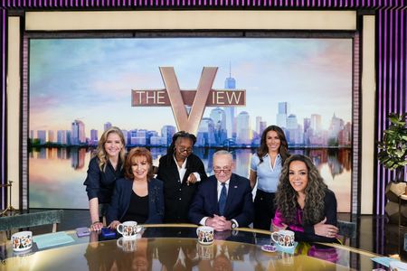 SARA HAINES, JOY BEHAR, WHOOPI GOLDBERG, CHUCK SCHUMER, ALYSSA FARAH GRIFFIN, SUNNY HOSTIN