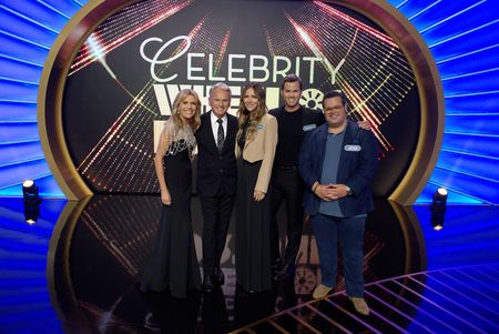 VANNA WHITE, PAT SAJAK, KATHERINE MCPHEE, ANDREW RANNELLS, JOSH GAD