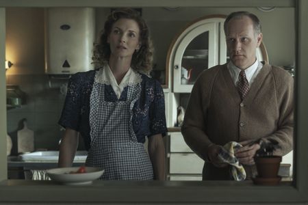 A SMALL LIGHT - Cosima Shaw as Genofeva and Brian Caspe as Laurens as seen in A SMALL LIGHT. (Credit: National Geographic for Disney/Dusan Martincek)
