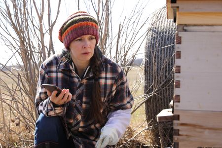 Beth Pol calls Meghan Milbrath, a bee expert, to get advice on how to best prepare the Pol family's surviving bee colony for Spring. (National Geographic)