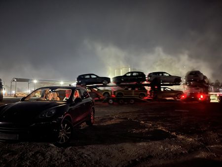 Mariana van Zeller talks to Chris in a car. (National Geographic for Disney)