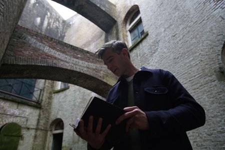 Bart Gielen inside Fort Honswijk. (National Geographic/Ciaran Henry)