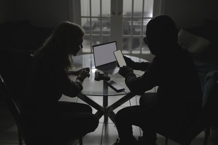 Light (R) and Mariana van Zeller (L) during interview. (Credit: National Geographic)