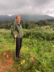 Mariana van Zeller poses for a picture in the Democratic Republic of the Congo. (National Geographic for Disney)