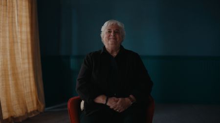 Bear Ride, Sally Ride's sister, sits for an interview. (Credit: National Geographic)