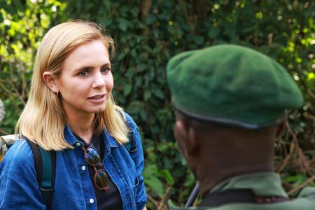Mariana van Zeller speaks with Juvenal in the Democratic Republic of the Congo. (National Geographic for Disney)