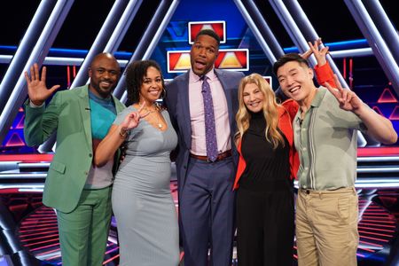 WAYNE BRADY, LYNDSAY LESASSIER, MICHAEL STRAHAN, DANIELLE FRANK, JOEL KIM BOOSTER