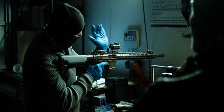 Tony builds ghost guns in a Northern California location. (National Geographic for Disney)