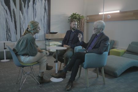 Mariana van Zeller (L) conducts interview. (Credit: National Geographic)
