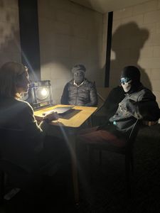 Mariana van Zeller interviews Chris and Max. (National Geographic for Disney)