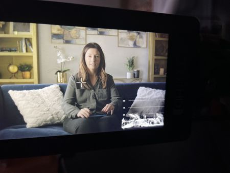 Christina during an interview. (National Geographic for Disney)