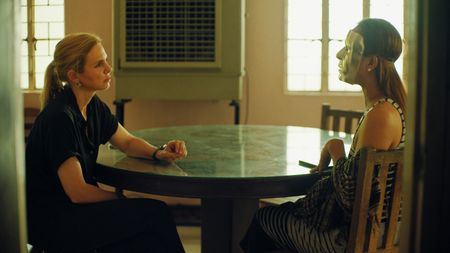 Mariana van Zeller speaks with Jamie, a sextortion scammer in the Philippines. (National Geographic for Disney)