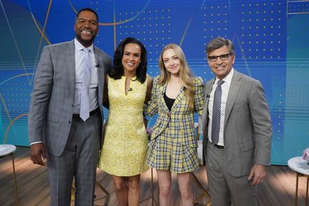 MICHAEL STRAHAN, LINSEY DAVIS, AMANDA SEYFRIED AND GEORGE STEPHANOPOULOS