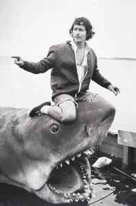 Steven Spielberg on the set of Jaws. (Courtesy of Universal Studios Licensing LLC)