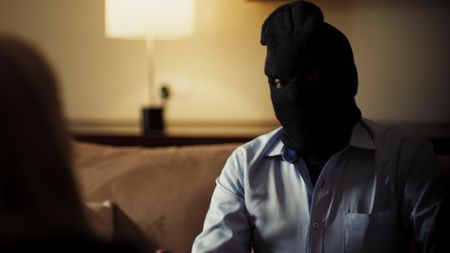 Mariana interviews a Kenyan underground surrogacy agent, Peter. (Photo credit: National Geographic)