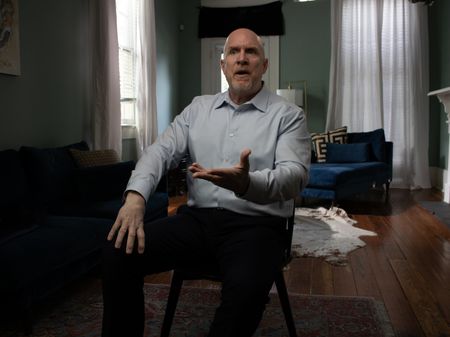 Ed Bush was a Major in the Louisiana National Guard when Hurricane Katrina hit New Orleans in 2005. He recounts his experience during an interview for National Geographic's Katrina: Race Against Time. With emotional accounts of survivors and immersive archival footage, the series reveals Hurricane Katrina as a disaster that was anything but natural. (National Geographic)
