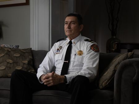 Now a District Fire Chief, Paul Hellmers was an New Ooreans Fire Department Captain when Hurricane Katrina hit the city in 2005. Along with fellow Captain Joe Fincher, he appears to have been the first to have reported and documented a breach in the levees from atop their Katrina HQ. A long distance runner and triathlete, Hellmers later ran an unofficial rescue operation, swimming out into the dying storm to commandeer boats and quickly organize his crew to use their skillset to rescue people from attics, or shuttle evacuees. With emotional accounts of survivors and immersive archival footage, National Geographic's Hurricane Katrina: Race Against Time reveals Hurricane Katrina as a disaster that was anything but natural. (National Geographic)