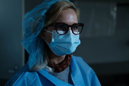 Mariana van Zeller during an interview about donor bodies. (National Geographic for Disney)